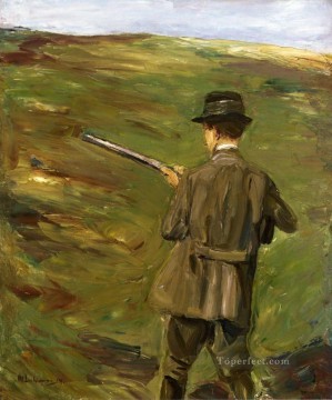  caza lienzo - Un cazador en las dunas 1914 Max Liebermann Impresionismo alemán